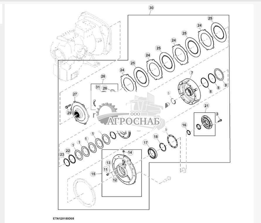 Редуктор вала отбора мощности, ProDrive™ (5 из 8) 